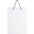 Käsintehty integra-paperikassi 170 g/m2 muovikahvoilla  XL, valkoinen, musta lisäkuva 2