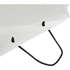 Käsintehty integra-paperikassi 170 g/m2 muovikahvoilla  XL, valkoinen, musta lisäkuva 5