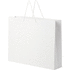 Käsintehty integra-paperikassi 170 g/m2 muovikahvoilla  XXL, valkoinen lisäkuva 3