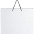 Käsintehty integra-paperikassi 170 g/m2 muovikahvoilla  XXL, valkoinen, musta lisäkuva 2