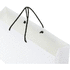 Käsintehty integra-paperikassi 170 g/m2 muovikahvoilla  XXL, valkoinen, musta lisäkuva 4