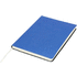 Liberty-muistivihko, pehmeä pinta, sininen liikelahja logopainatuksella