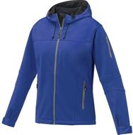 Match naisten softshell-takki, sininen liikelahja logopainatuksella