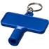 Maximilian suorakulmainen yleisavain avaimenperässä , sininen liikelahja logopainatuksella