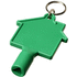 Maximilian-yleisavain avaimenperässä, talonmuotoinen, vihreä liikelahja logopainatuksella