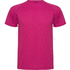 Montecarlo lasten lyhythihainen urheilu-t-paita, kirkas-vaaleanpunainen liikelahja logopainatuksella