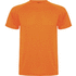 Montecarlo lasten lyhythihainen urheilu-t-paita, neon-oranssi liikelahja logopainatuksella