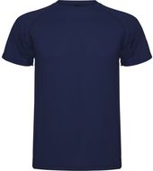 Montecarlo lasten lyhythihainen urheilu-t-paita, tummansininen liikelahja logopainatuksella