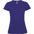 Montecarlo naisten lyhythihainen urheilu-t-paita, malva liikelahja logopainatuksella