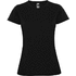 Montecarlo naisten lyhythihainen urheilu-t-paita, musta liikelahja logopainatuksella