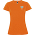 Montecarlo naisten lyhythihainen urheilu-t-paita, neon-oranssi lisäkuva 1