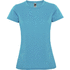 Montecarlo naisten lyhythihainen urheilu-t-paita, turkoosi liikelahja logopainatuksella