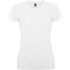 Montecarlo naisten lyhythihainen urheilu-t-paita, valkoinen liikelahja logopainatuksella