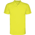 Monzha miesten lyhythihainen poolopaita, neon-keltainen liikelahja logopainatuksella