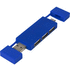 Mulan Kaksois USB 2.0 -hubi, kuninkaallinen liikelahja logopainatuksella