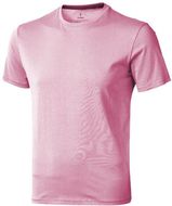 Nanaimo miesten lyhythihainen t-paita, vaaleanpunainen liikelahja logopainatuksella