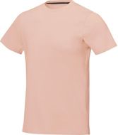 Nanaimo miesten lyhythihainen t-paita, vaaleanpunainen liikelahja logopainatuksella