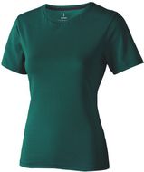 Nanaimo naisten lyhythihainen t-paita, metsä-vihreä liikelahja logopainatuksella