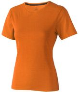 Nanaimo naisten lyhythihainen t-paita, oranssi liikelahja logopainatuksella
