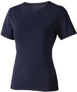 Nanaimo naisten lyhythihainen t-paita, tummansininen liikelahja logopainatuksella