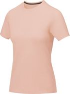 Nanaimo naisten lyhythihainen t-paita, vaaleanpunainen liikelahja logopainatuksella