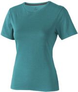 Nanaimo naisten lyhythihainen t-paita, vesi-vihreä liikelahja logopainatuksella
