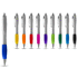 Nash-kuulakärkikynä, hopeanvärinen runko ja värillinen grippi, musta muste, hopea, violetti lisäkuva 4