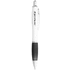 Nash-kuulakärkikynä, valkoinen runko, värillinen grippi, musta muste, valkoinen, musta lisäkuva 2