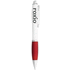 Nash-kuulakärkikynä, valkoinen runko, värillinen grippi, musta muste, valkoinen, punainen lisäkuva 2