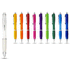 Nash-kuulakärkikynä, värillinen runko ja varsi, valkoinen lisäkuva 4