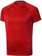 Niagara miesten lyhythihainen tyköistuva t-paita, punainen liikelahja logopainatuksella