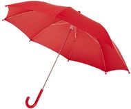 Nina-sateenvarjo lapsille, 17 tuumaa, tuulenkestävä, punainen liikelahja logopainatuksella