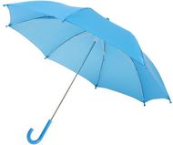 Nina-sateenvarjo lapsille, 17 tuumaa, tuulenkestävä, sininen liikelahja logopainatuksella