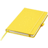 Nova-muistikirja, sidottu, koko A5, keltainen liikelahja logopainatuksella