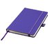 Nova-muistikirja, sidottu, koko A5, violetti liikelahja logopainatuksella