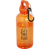 Oregon 400 ml:n RCS-sertifioidusta kierrätetystä muovista valmistettu vesipullo karabiinihaalla, oranssi lisäkuva 1