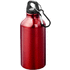 Oregon-juomapullo koukulla, punainen liikelahja logopainatuksella