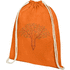 Oregon-puuvillareppu kiristysnyörillä, 140 g/m² 5L, oranssi lisäkuva 1