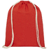 Oregon-puuvillareppu kiristysnyörillä, 140 g/m² 5L, punainen lisäkuva 3