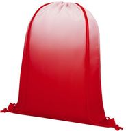 Oriole-reppu kiristysnyörillä ja väriliukutehosteella 5L, punainen liikelahja logopainatuksella