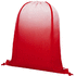 Oriole-reppu kiristysnyörillä ja väriliukutehosteella 5L, punainen liikelahja logopainatuksella