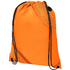 Oriole-reppu kiristysnyörillä, kaksitaskuinen 5L, oranssi liikelahja logopainatuksella