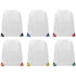 Oriole-reppu kiristysnyörillä värikkäillä kulmilla 5L, valkoinen, kuninkaallinen lisäkuva 5
