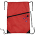 Oriole vetoketjullinen kiristysnyörireppu 5L, punainen lisäkuva 3