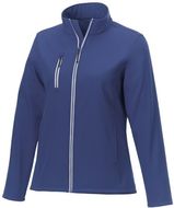 Orion naisten softshell-takki, sininen liikelahja logopainatuksella