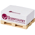 Pallet Block Mate®-muistiokuutio lavalla, 2B, 120x80, valkoinen liikelahja logopainatuksella