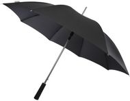Pasadena 23" automaattisesti avautuva alumiinivartinen sateenvarjo, hopea liikelahja logopainatuksella