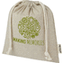 Pheebs 150 g/m² GRS-kierrätetystä puuvillasta valmistettu keskikokoinen lahjapussi 1,5 l, luonnollinen-pilkullinen lisäkuva 1