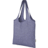 Pheebs trendikäs kangaskassi, 150 g/m² kierrätettyä puuvillaa 7 litraa, sininen liikelahja logopainatuksella