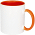 Pix color pop -keramiikkamuki, värillinen, 330 ml, oranssi liikelahja logopainatuksella